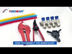 Προσαρμοσμένο μέγεθος 2-6 οδών Brass Pex υδραυλικών πολλαπλασιαστή για Tubomart