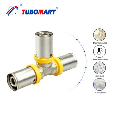 3/4 ίντσες Brass Pex Press Fittings για το νερό / αέριο σωλήνες Πυροσβεστική σωλήνα