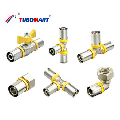 1/2 3/4 1 ιντσών Pex Press Fittings οικιακές σωλήνες αερίου Press Fittings