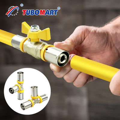Pex Al Pex Press Fittings 3/4 ίντσες με επαγγελματική συμβατότητα σωλήνων PEX