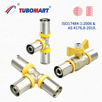 Πλωτάρισμα Pex Press Fittings 3/4 ίντσες για σωλήνες αερίου ντους