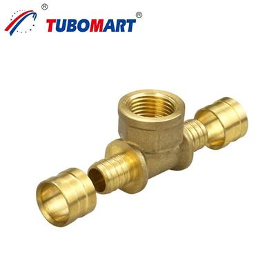 Μεταλλικά συσσωρευτικά Pex Crimp Fittings έως 200 Psi Δυνάμωση Δοκιμαστική Πυροσβεστική Συσσωρευτικά Crimp Fitting