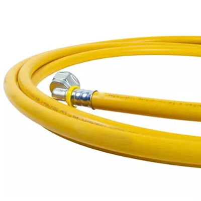 Ανθεκτικός στη διάβρωση προσαρμόσιμος PEX AL PEX αγωγός αερίου επικαλυπτόμενος με κίτρινο χρώμα και εύκολη εγκατάσταση σφραγίδας