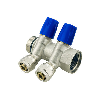Προσαρμοσμένο χρώμα Pex Manifolds Brass Pex Manifold Connector Brass Πλωτάρχηση Pex Manifolds Σύστημα νερού