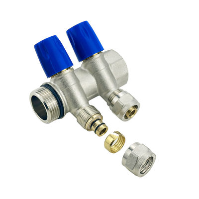 Προσαρμοσμένο μέγεθος 2-6 οδών Brass Pex υδραυλικών πολλαπλασιαστή για Tubomart