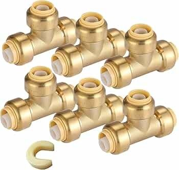 ISO Brass και PEX Tubing Compatible Pex Push σε εξαρτήματα για εύκολη εγκατάσταση