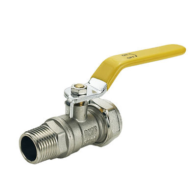 Tubomart OEM 1/4 Brass Ball Valve Χειροκίνητο προσαρμόσιμο υποστήριξη για σύστημα αερίου