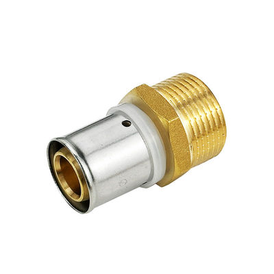 Ζεστή πώληση OEM Προσαρμοσμένο Pex Pipe Press Fitting με φυσικό χρώμα μπρούντζου Πιστοποίηση CE