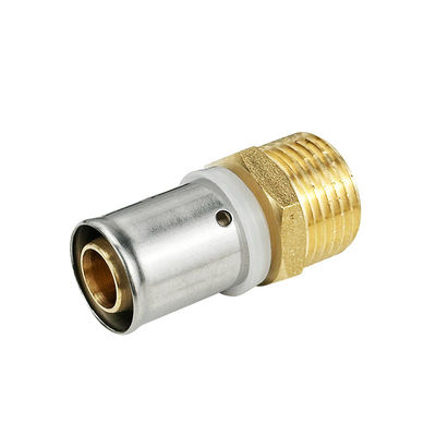 Δωρεάν δείγμα ISO Pex Brass Pressfitting Coupling Pex Fittings Brass Plumbing Crimp Fitting Brass Press Fittings Πυροσβεστική υδραυλική υποδομή