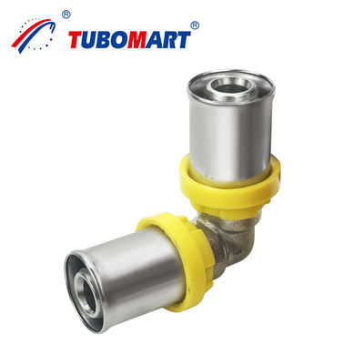 Καλή ποιότητα ΤΗ τύπου Brass Press Fitting ISO9001 Πιστοποιημένο Pex Al Pex Press Fittings για σύστημα αερίου