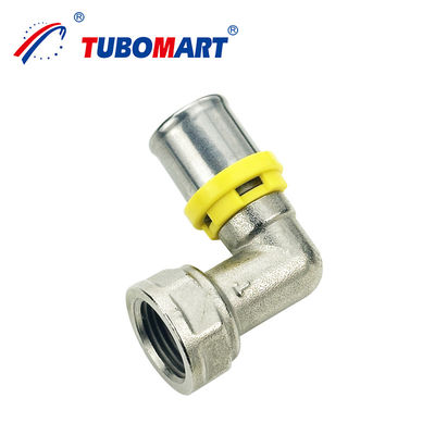 Υδραυλικό σύστημα Tubomart με Pex Al Pex Press Τύπος TH Εφοδιασμοί Φυσικό χρώμα χαλκού HPB58-3A Υλικό σώματος για αέριο
