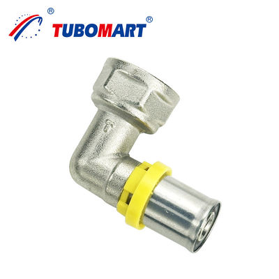 Προσαρμοσμένο TH Τύπος Brass Press Fitting Straight Union Equal Reduced Tee Elbow Pipe Press PEX Pipe Fittings Πιστοποιητικά ISO CE