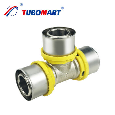 OEM Factory Brass Fitting For Gas System Approved Pex Al Pex Pipe TH Profile Tee Fittings (Παλαιοειδές εξοπλισμό για σύστημα αερίου)