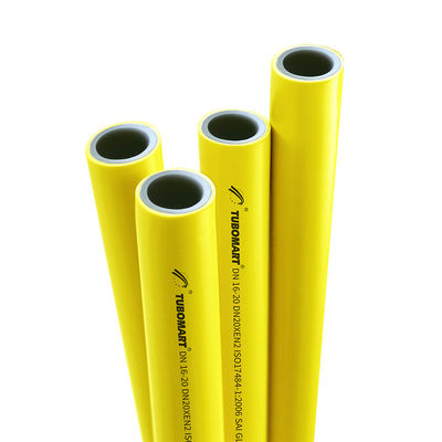 Factory OEM TUBOMART PEX-AL-PEX Yellow Pipe High Safety Multilayer Aluminum Pipe for Gas System