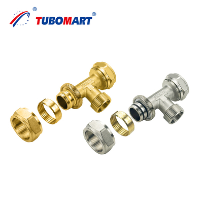 Εταιρική τιμή Pex Al Pex Σύνδεση με υλικό CW602N Pex συσσωρευτές συμπίεσης και ISO 9001/9002 Πιστοποιημένο για σύστημα αερίου