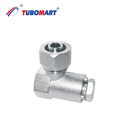 Tubomart Προσαρμοσμένα Pex Al Pex Συσσωρευτικά Συσσωρευτικά Για Συστήματα Αερίου / Νερού Χρώμα Χαλκού Ή Νικελωμένα