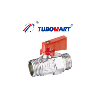 OEM Καλή τιμή 1/4 νικελωτές βαλβίδες De Bola Female F Thread Low Lead Water Gas Brass Mini Ball Valve