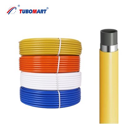 TUBOMART PEX-AL-PEX Yellow Pipe High Safety Multilayer Aluminum Pipe for Gas System