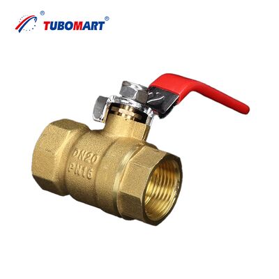Προσαρμοσμένα TUBOMART OEM Brass Ball Valve Εγχειριτική ισχύς 16-32mm Pex Al Pex σωλήνες για παροχή νερού και φυσικού αερίου