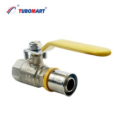 Θερμή πώληση OEM βαλβίδα σφαιρική σωλήνα αερίου πίεσης με μακριά λαβή, μέγεθος S16X10, κατάλληλη για πολυστρωματικούς αγωγούς αερίου PAP.